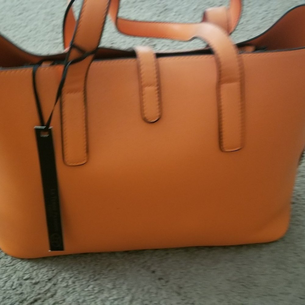 Handbag - Orange -LA TERRE FASHION BRAND